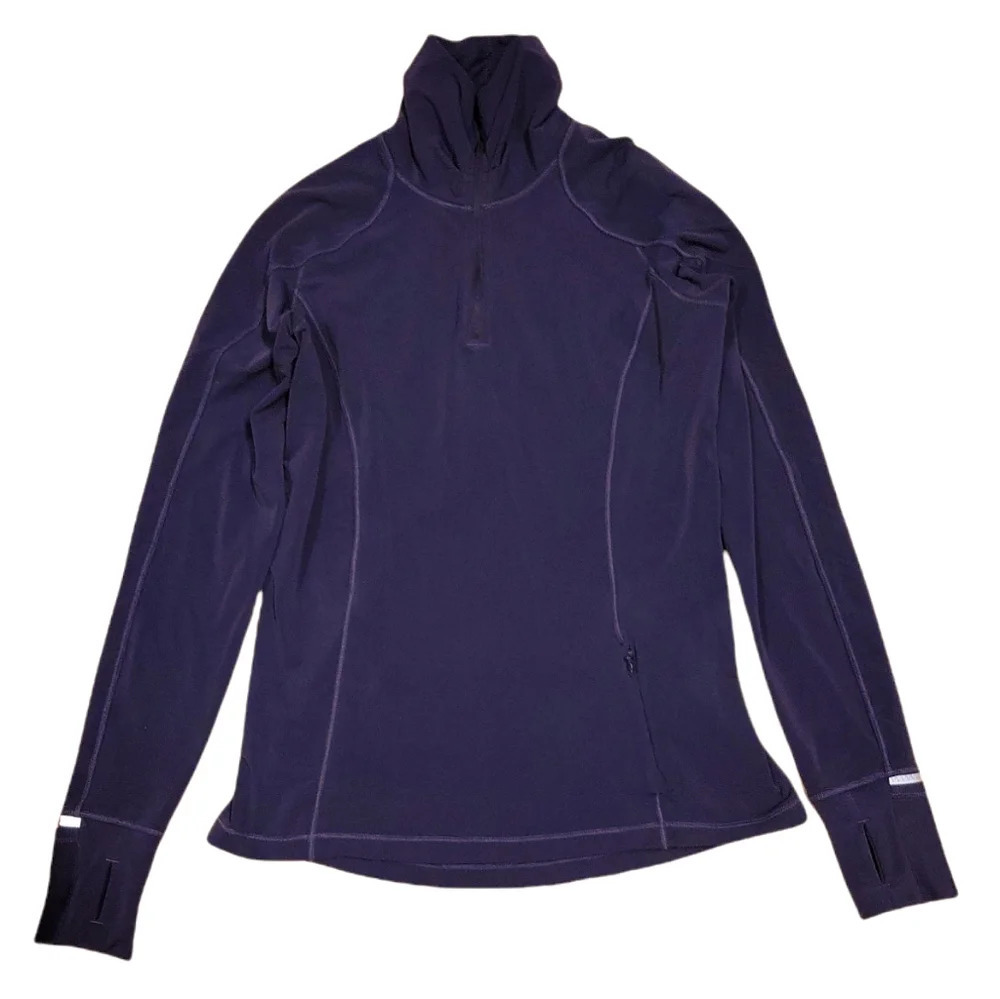 Lululemon Athletica Quarterzip athletic jacket purple stretchy size 6